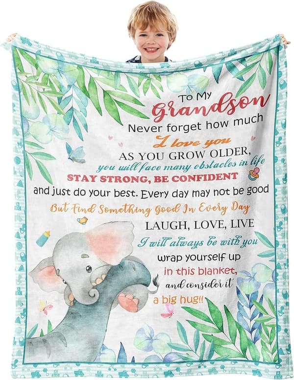 Grandson Birthday Blanket, 40