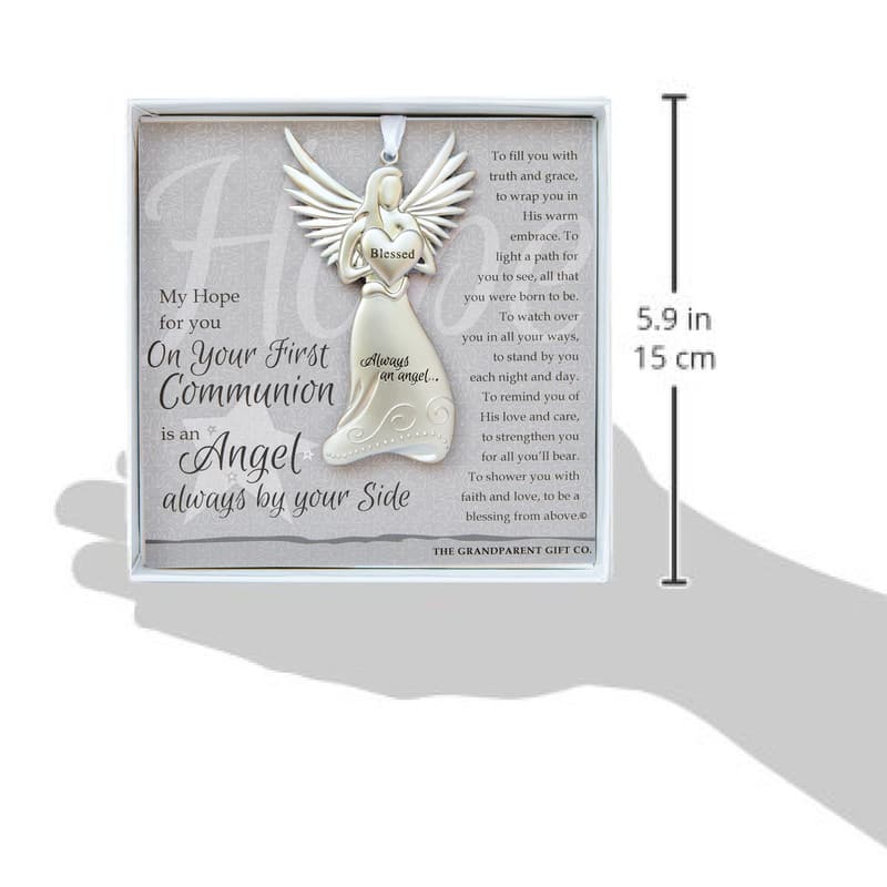 First Communion Keepsake Angel Gift for Granddaughter & Godchildren