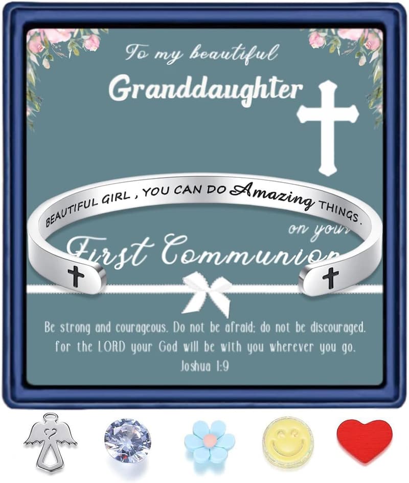 First Communion Bracelet Gift for Goddaughter/Niece/Granddaughter