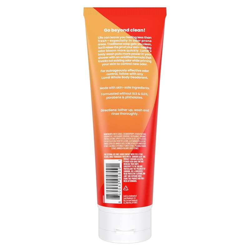 Lume Body Wash - 24-Hour Odor Control, Moisturizing Formula