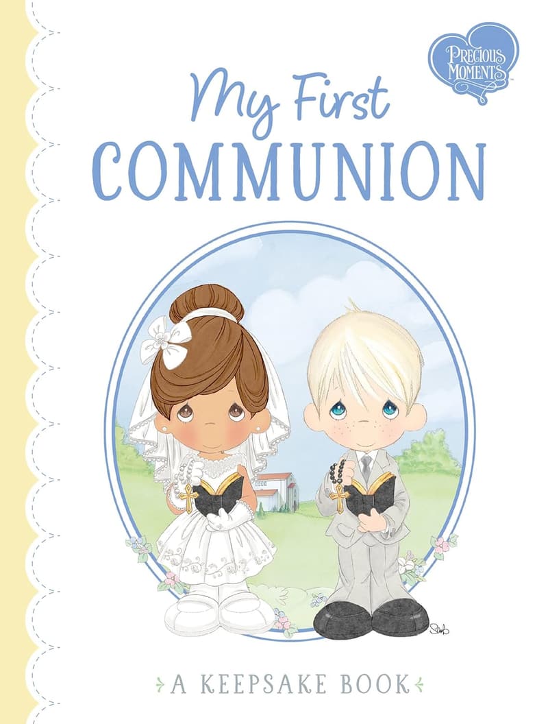 First Communion Keepsake Book for Kids - Guest Signatures & Blessings