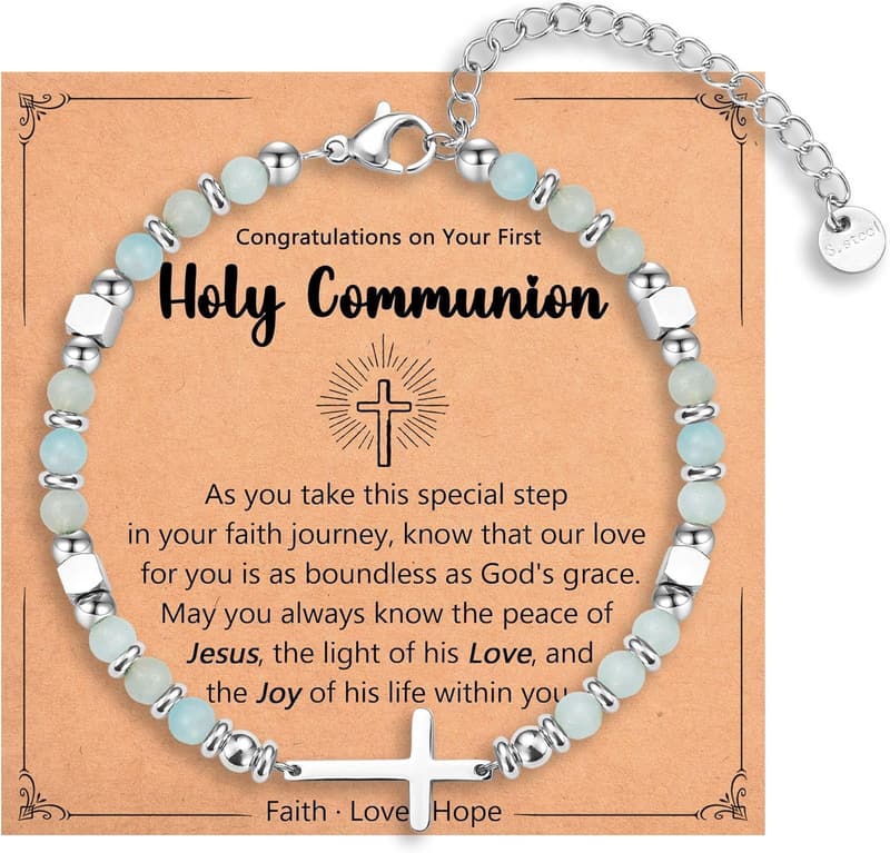 Christian Cross Bracelet for Women - Perfect Birthday & Easter Gift