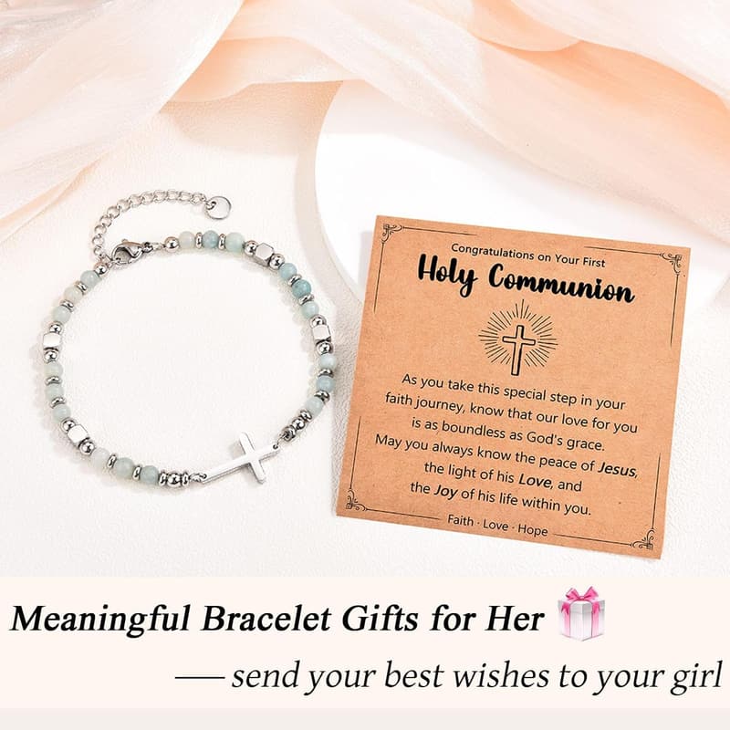 Christian Cross Bracelet for Women - Perfect Birthday & Easter Gift