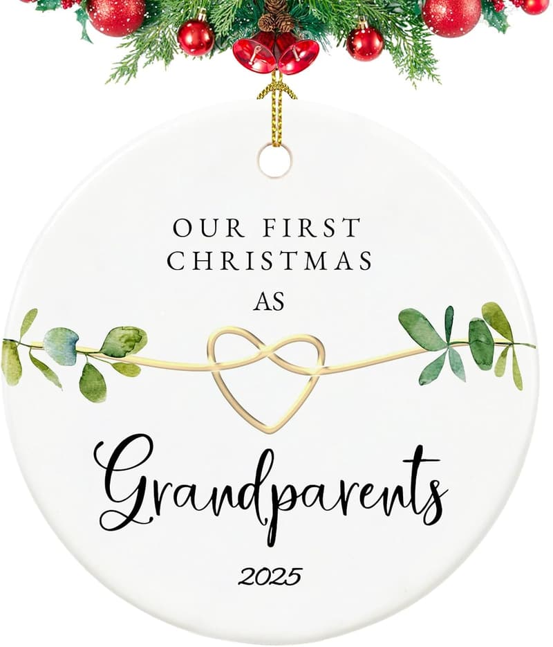 First Christmas Ornament for New Grandparents 2025, 2.9