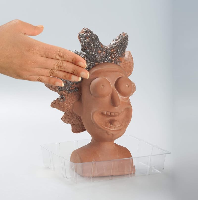 Rick & Morty Chia Pet Planter with Seed Pack - Fun Novelty Gift