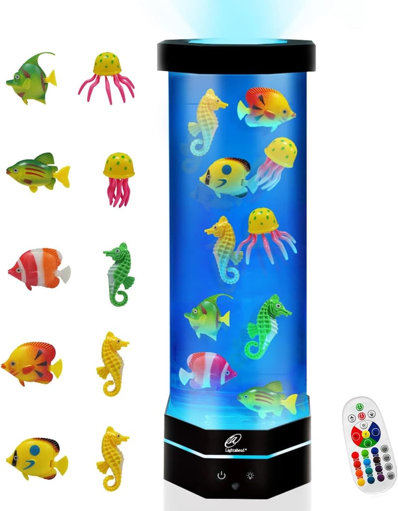Color Changing LED Fantasy Fish Lamp - 15-inch Mood Light