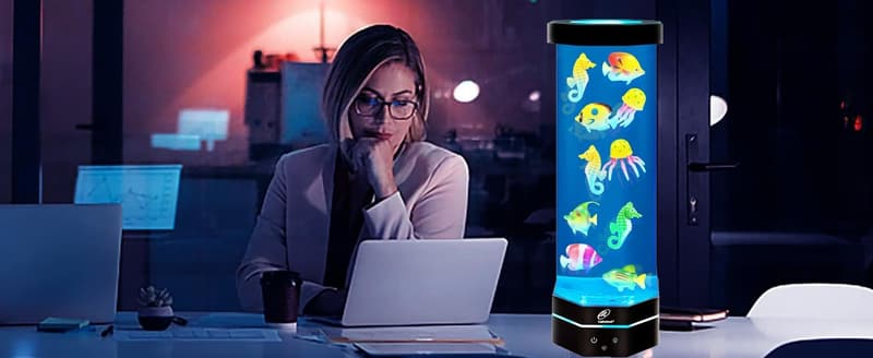 Color Changing LED Fantasy Fish Lamp - 15-inch Mood Light