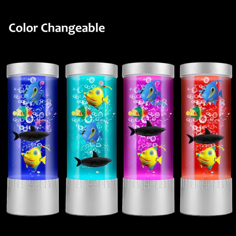 Color-Changing Fish Lamp for Home Aquariums & Kids' Decor