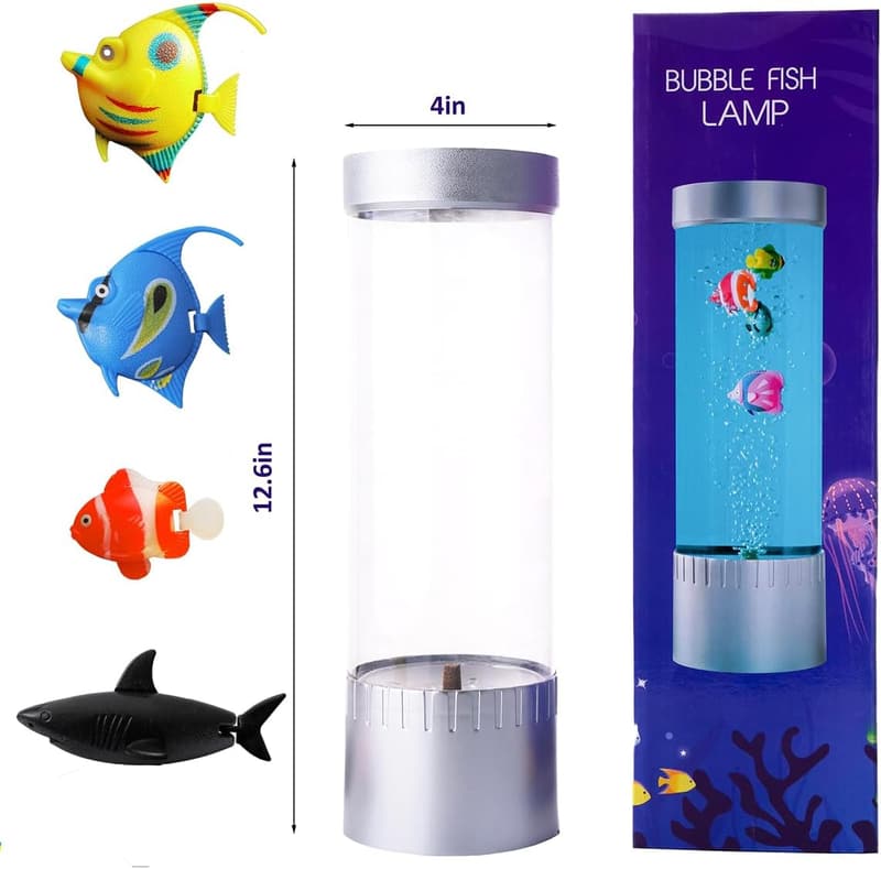 Color-Changing Fish Lamp for Home Aquariums & Kids' Decor