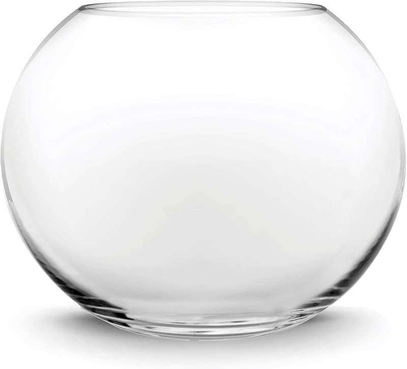 Small Round Glass Bubble Bowl - Terrarium Vase for Events
