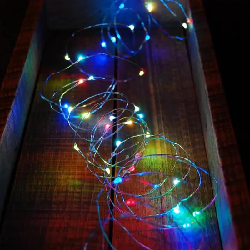Battery Operated 40FT Multi-Colored LED Fairy Lights - 2 Pack