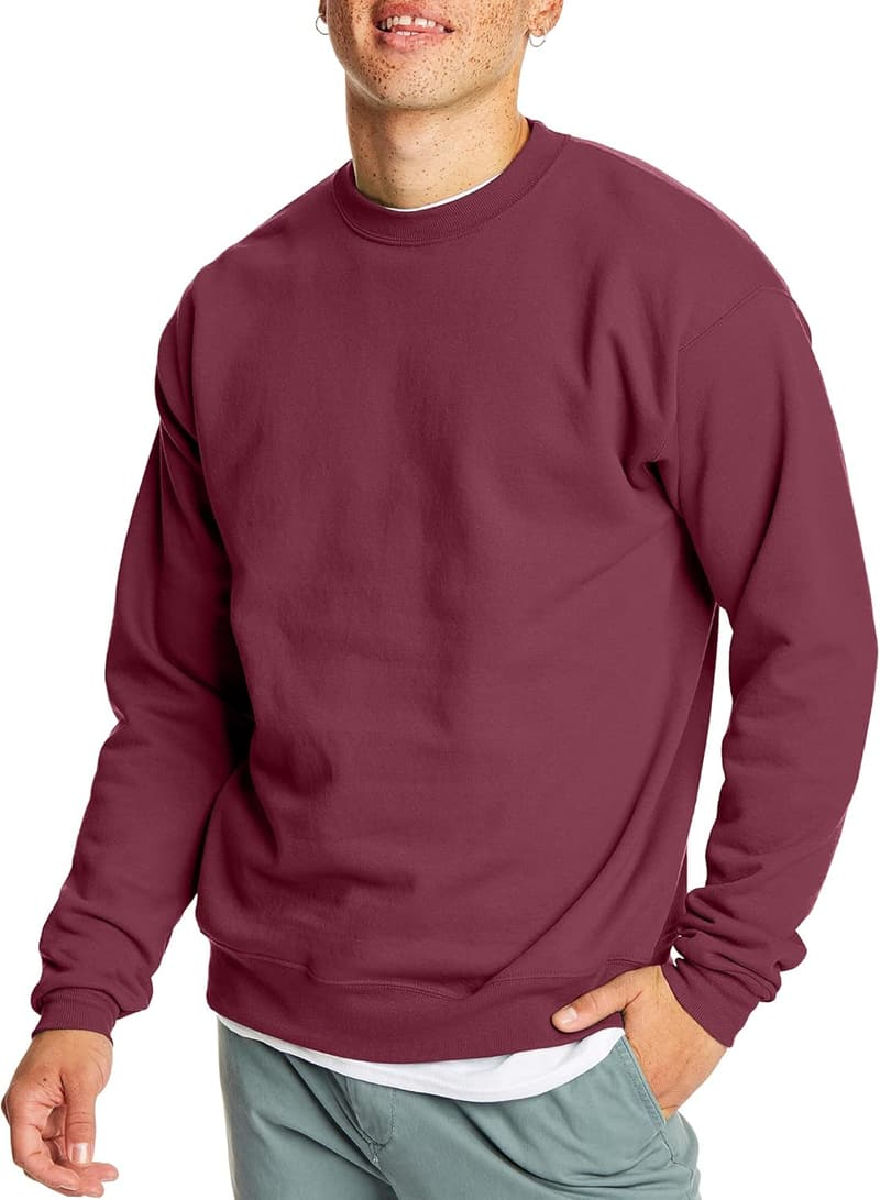 Men's EcoSmart Fleece Crewneck Sweatshirt - 1 or 2 Pack
