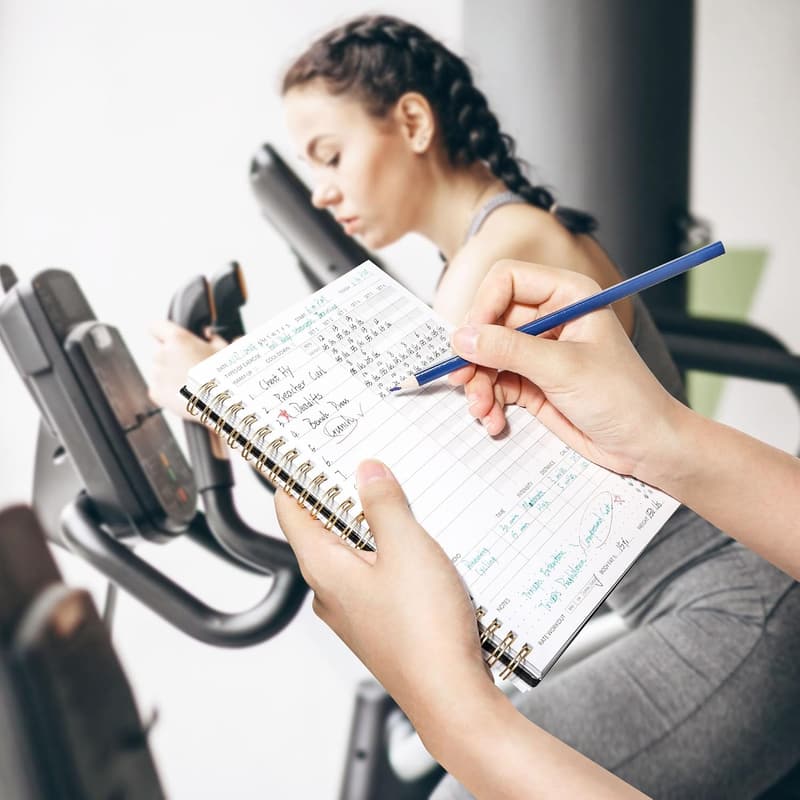 Fitness Journal Workout Planner for Men & Women, A5 Size