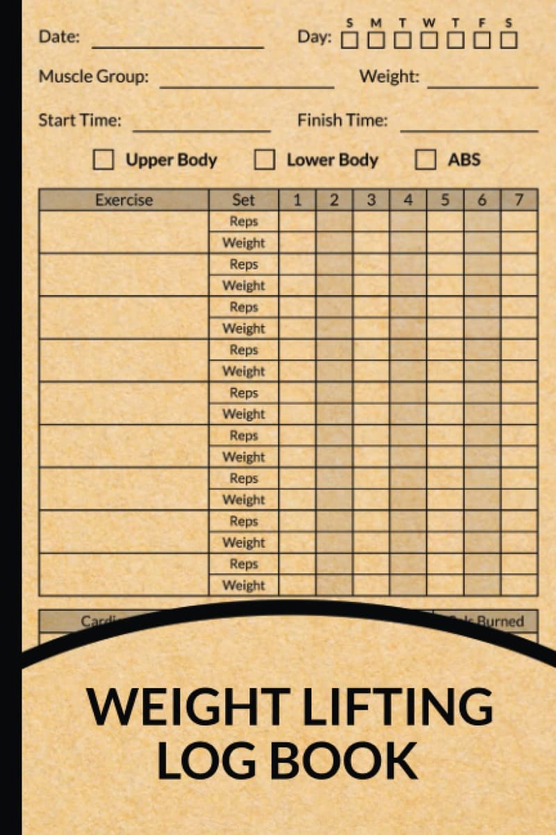 Workout Log Book: Fitness Tracker for Weight Lifting