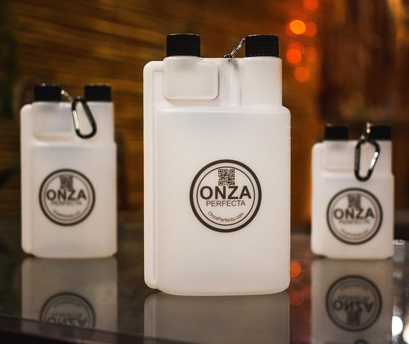 8 oz Plastic Liquor Flask with Shot Glass and Carabiner