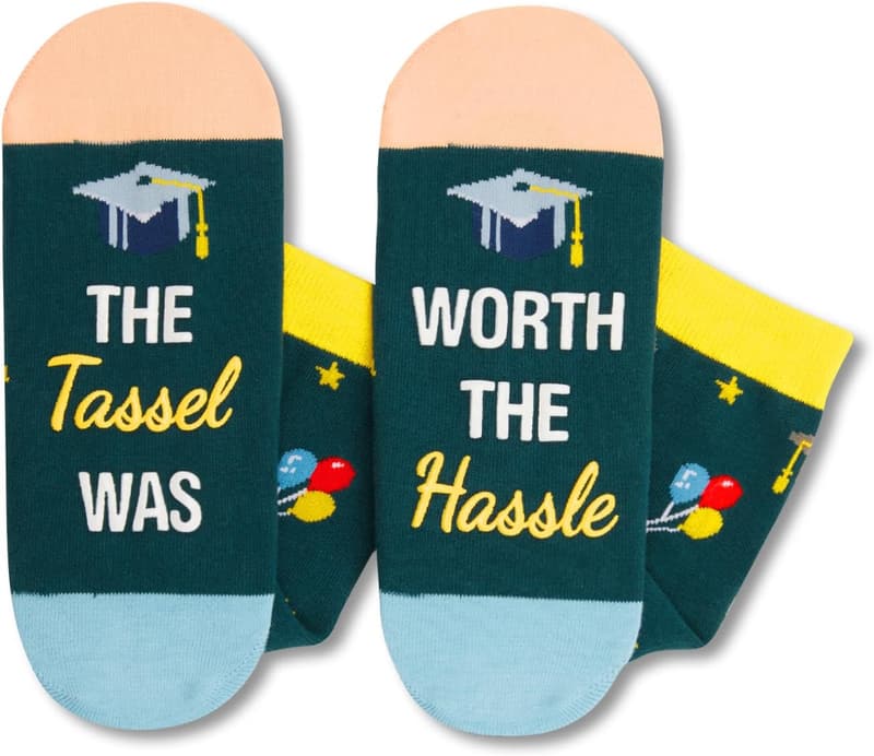 Funny Socks for Book Lovers - Great Graduation Gift Idea