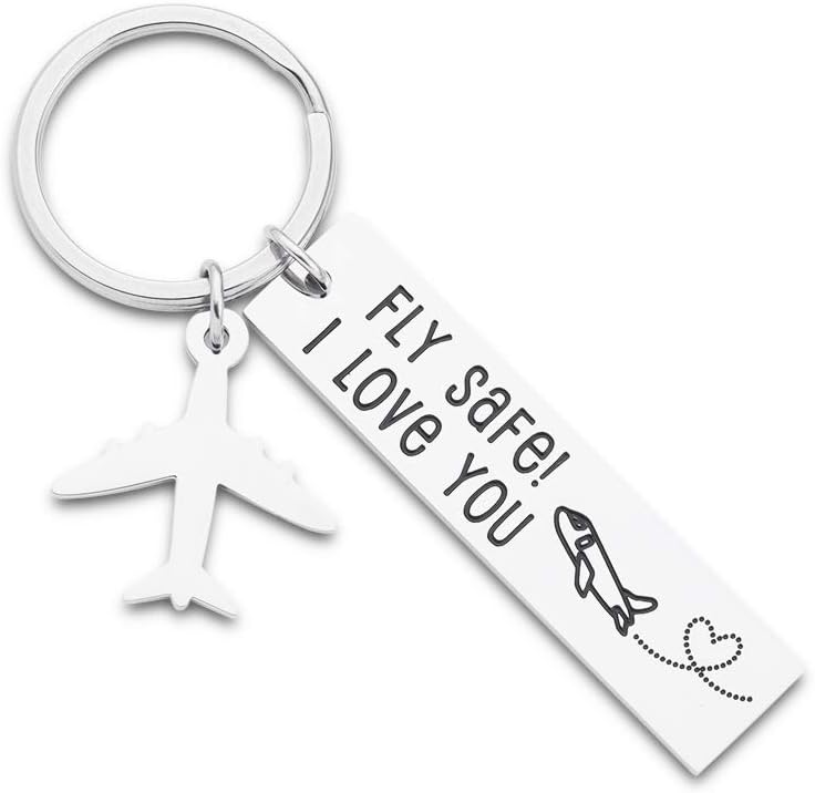 Pilot Flight Safe Keychain for Teen Boys & Men - Perfect Gift