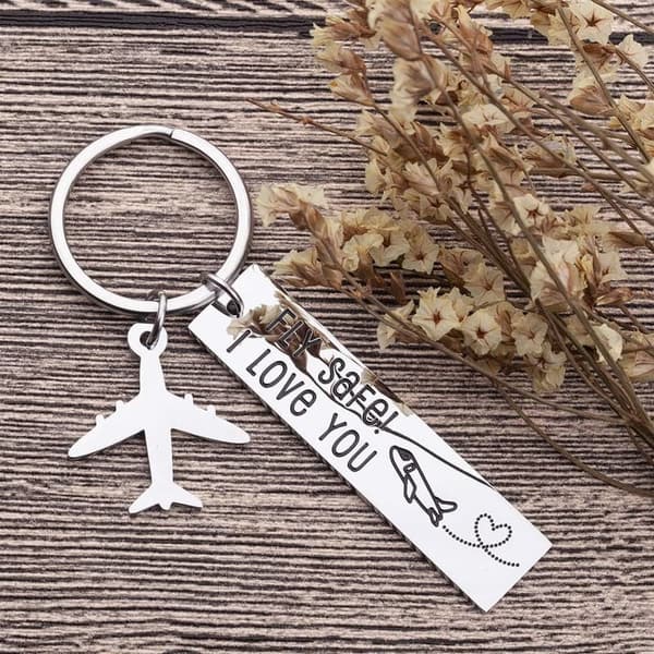 Pilot Flight Safe Keychain for Teen Boys & Men - Perfect Gift