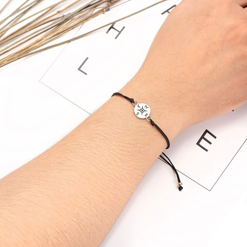 2025 Graduation Inspirational Compass Bracelet for All