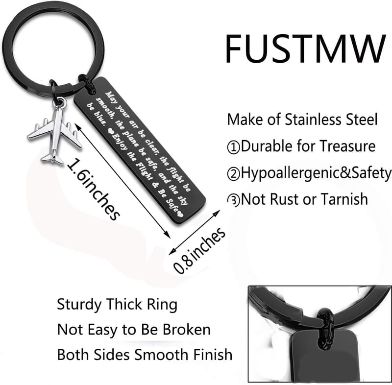 Fly Safe Keychain for Pilots and Flight Attendants
