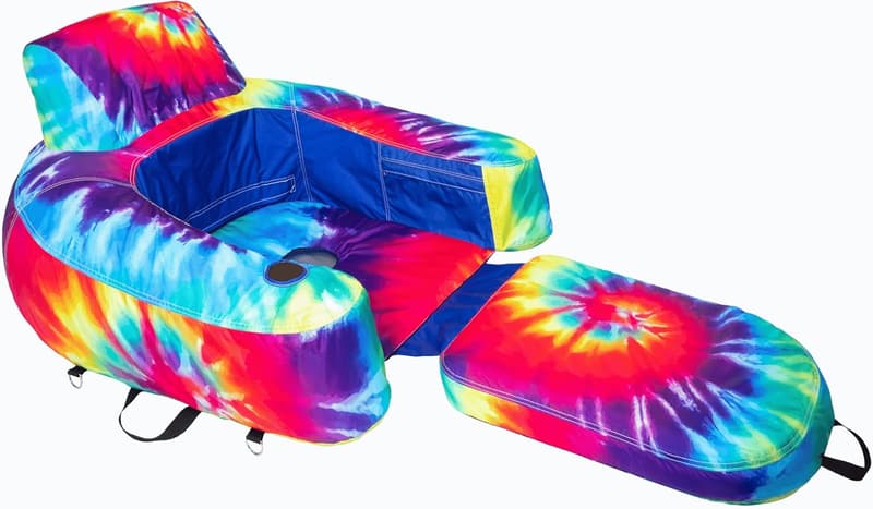 Inflatable Pool Lounger - Heavy-Duty Convertible Chair