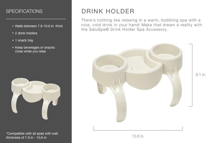 Inflatable Spa Drink Holder Tray for Outdoor Hot Tub