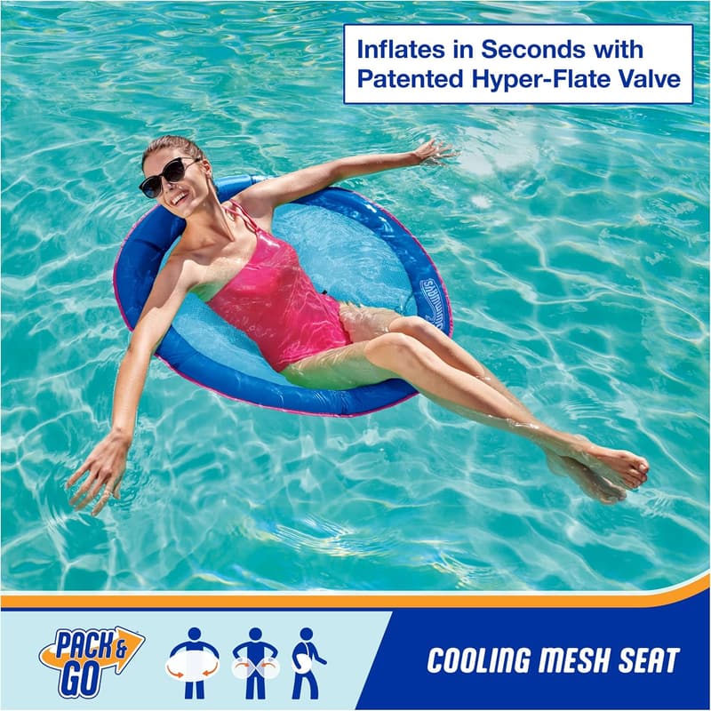 SwimWays Spring Float Papasan Pool Lounger