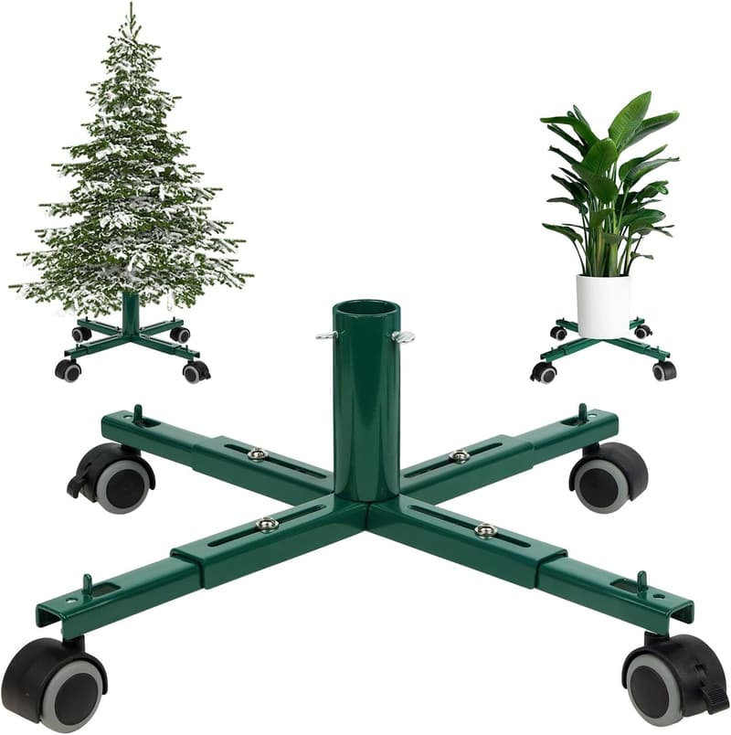 Movable Christmas Tree Stand with Wheels for 7.5 FT Trees