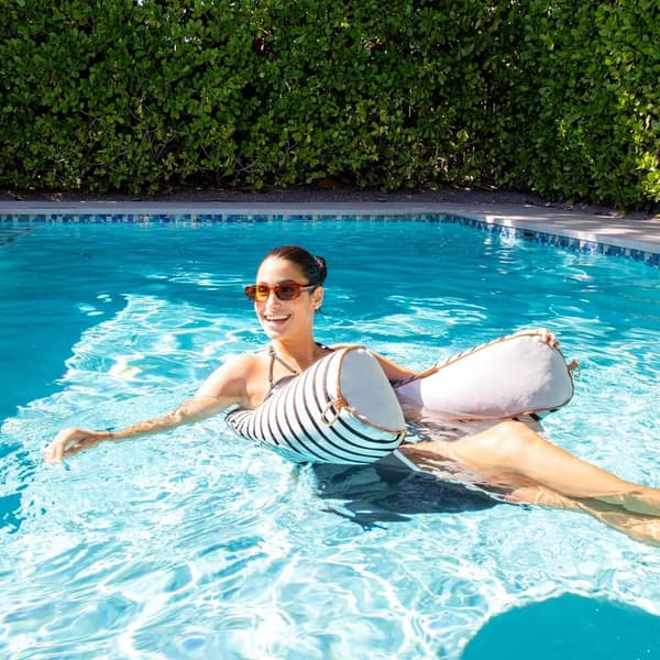 Big Joe Noodle Sling Pool Float with Armrests and Cup Holder