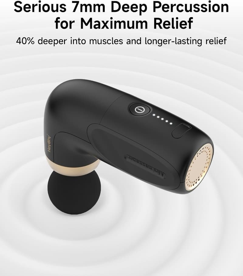 Portable Mini Massage Gun for Deep Tissue Relief - Black