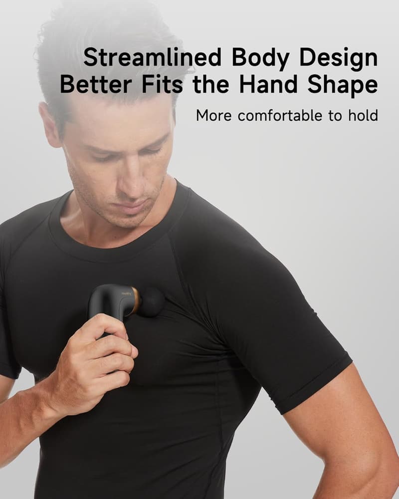 Portable Mini Massage Gun for Deep Tissue Relief - Black