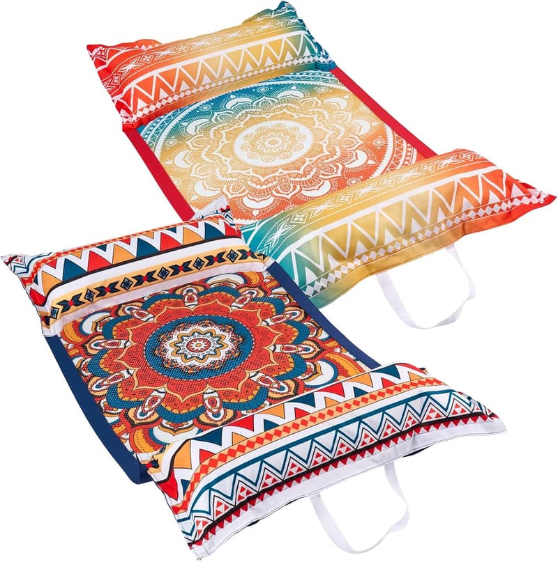 Summer Water Hammock Pool Floats - 2 Pack Fabric Rafts