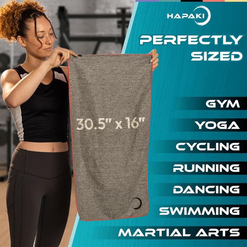 Quick-Dry Microfiber Gym Towels for Men and Women - 5 Pack