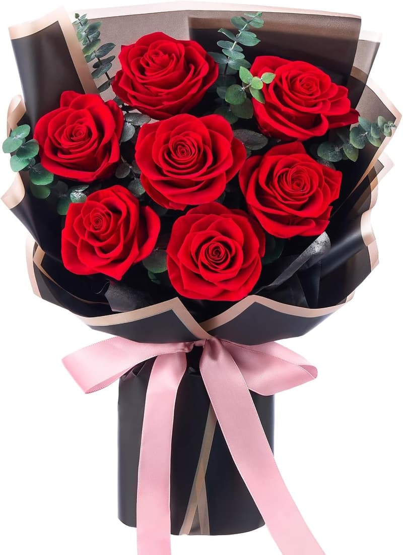 Preserved Roses Bouquet Gift for Women - Mother's Day, Anniversary