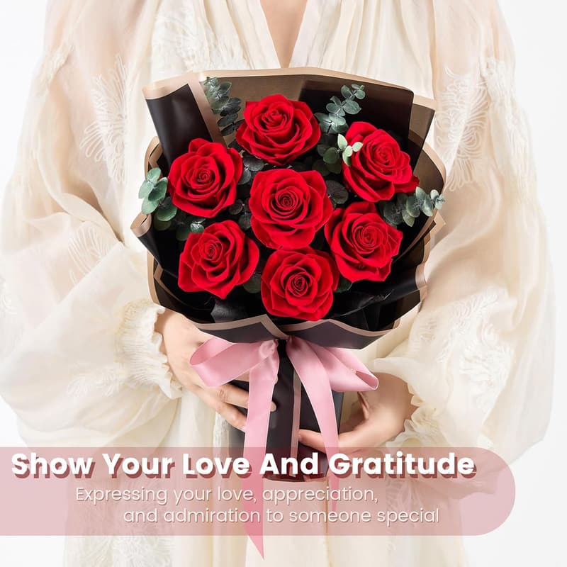 Preserved Roses Bouquet Gift for Women - Mother's Day, Anniversary