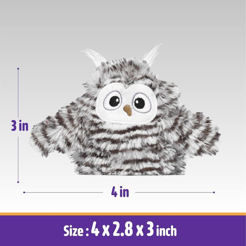 Rechargeable Interactive Cat Toy - Automatic Chirping Owl