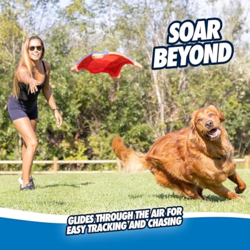 Medium Flying Squirrel Fetch Dog Toy - Water-Friendly Canvas