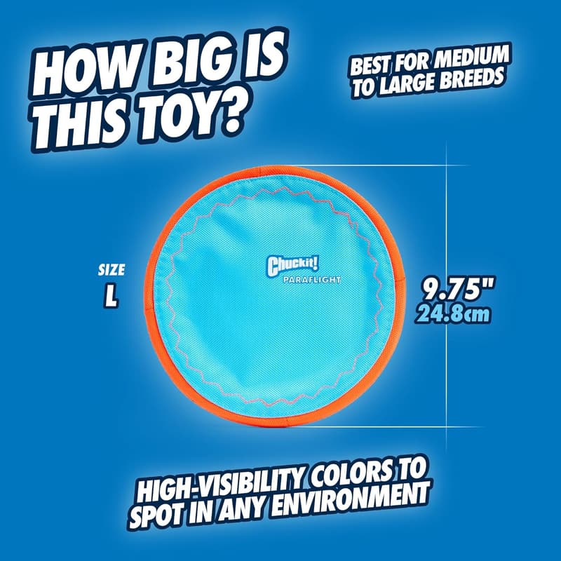 Durable Water-Floating Flying Disc Dog Toy for Medium & Large Dogs