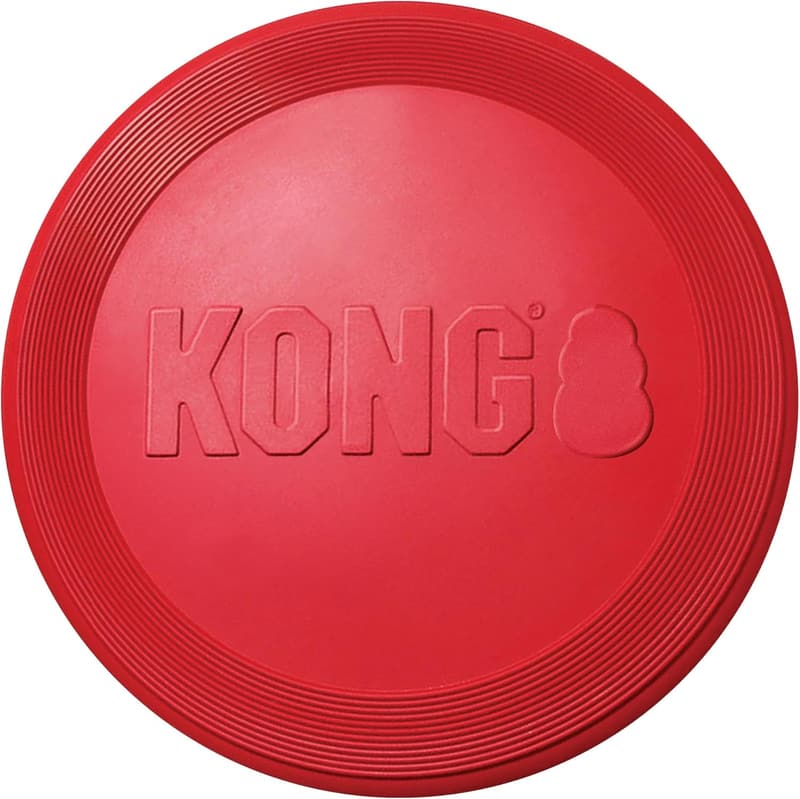 KONG Flyer - Natural Rubber Dog Flying Disc for Outdoor Play