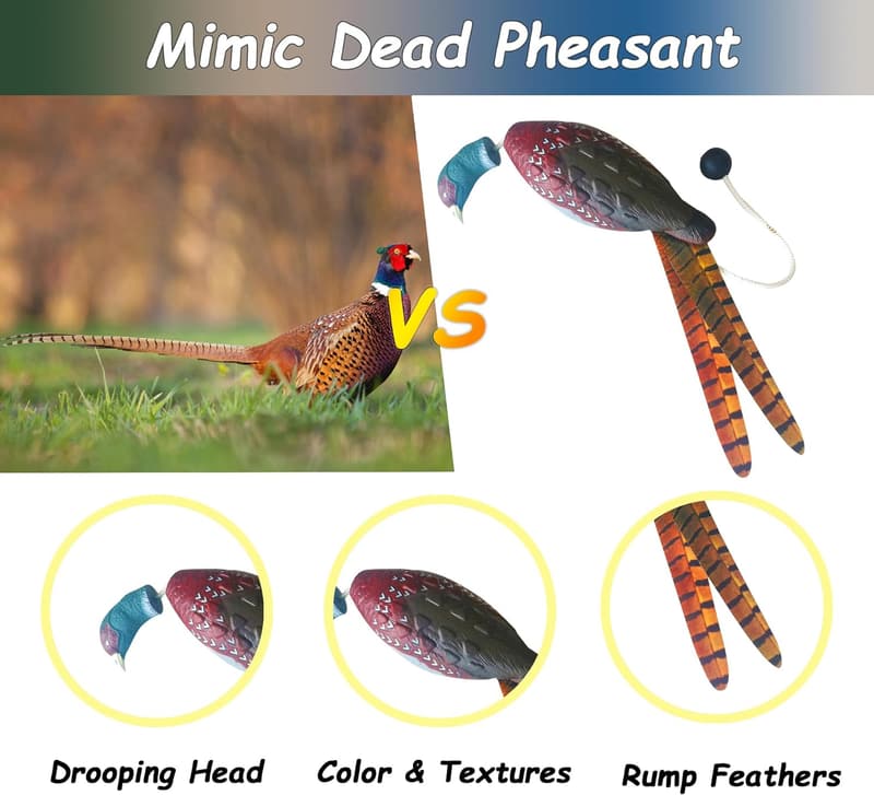 Pheasant Dummy Bumper Toys for Dog Training (2 Pack)