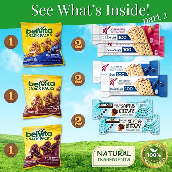 Deluxe Healthy Snack Box for Adults - 28 Count Variety Assortment