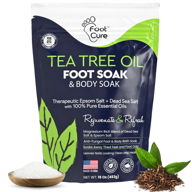 Tea Tree Oil Foot Soak with Epsom Salt - 16 oz Spa Care