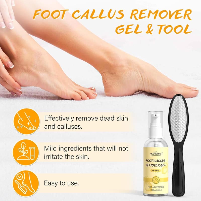 Rose Lavender Pedicure Kit - 5pcs Foot Spa Set for Women