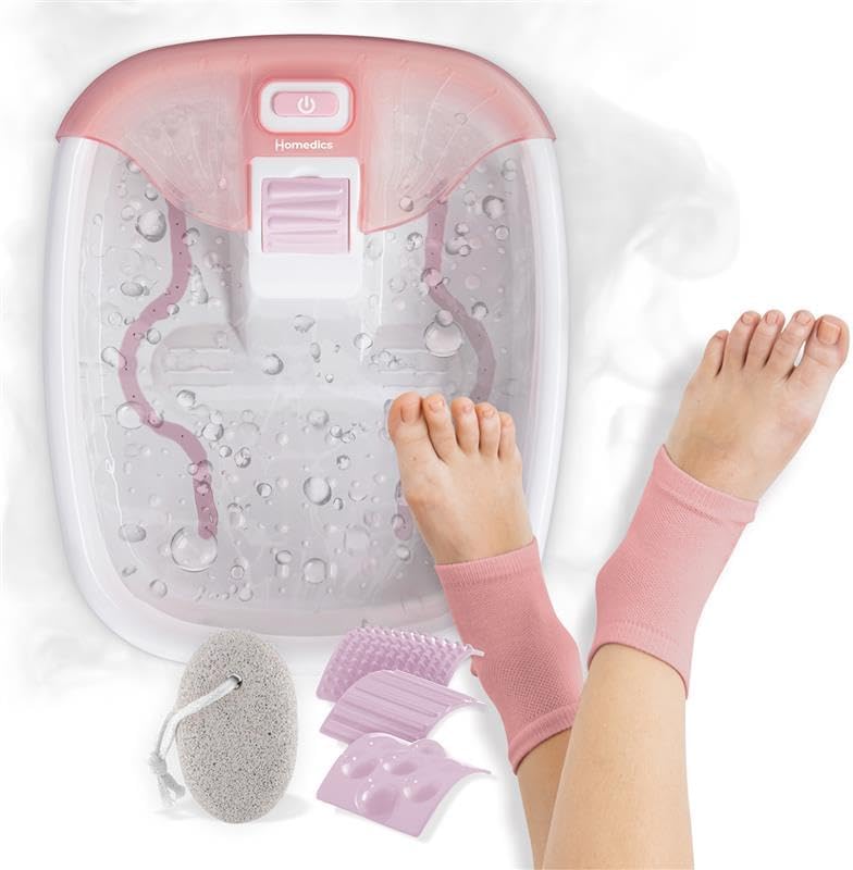 Deluxe Heated Foot Spa Gift Set with Bubbles & Massage Attachments