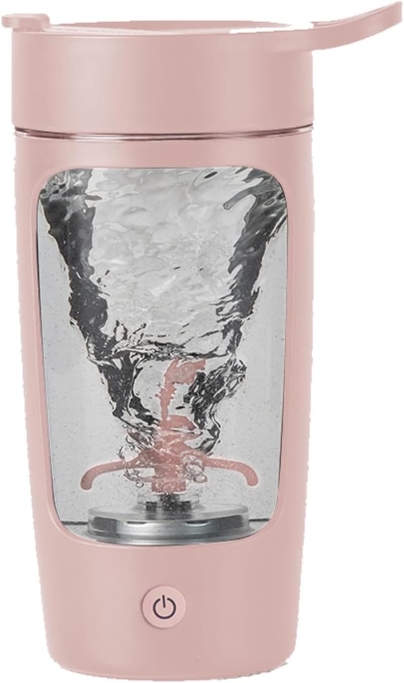 Portable Electric Shaker Bottle, 22 oz Tritan, BPA Free (Pink)