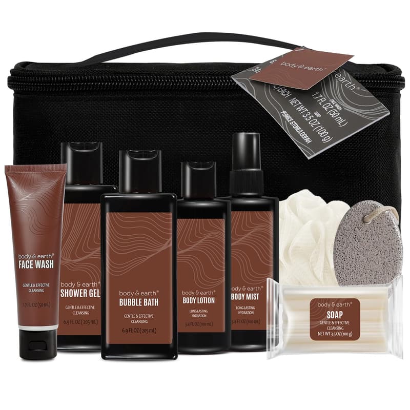 Men's Spa Gift Set - 8pcs Bath and Body Wash for Father's Day