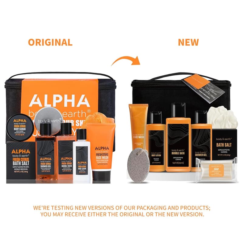 Father's Day Citrus Bath Spa Gift Set for Men