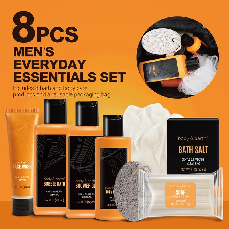 Father's Day Citrus Bath Spa Gift Set for Men