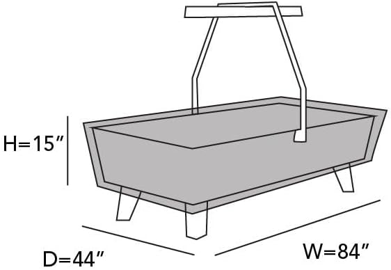 Outdoor Air Hockey Table Cover - Weather Resistant, 84