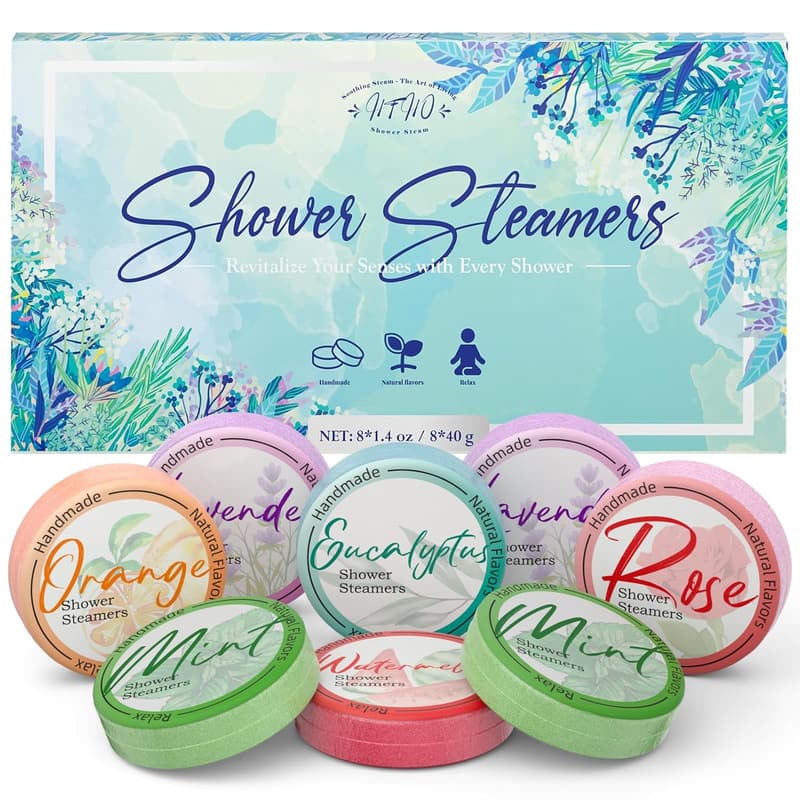 Aromatherapy Shower Steamers 8-Pack - Relaxation Gifts for Women